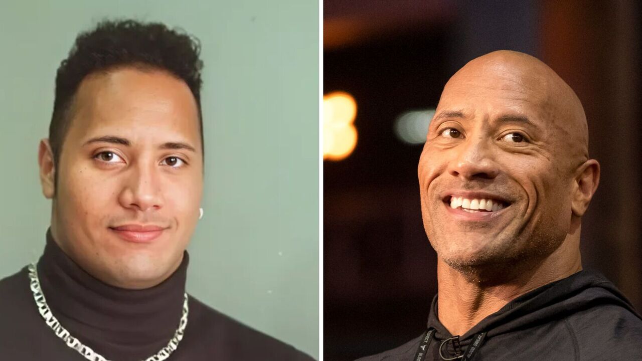 Jak wyglądali Dwayne Johnson, Jason Statham i inni łysi celebryci, gdy mieli włosy. Zdjęcia