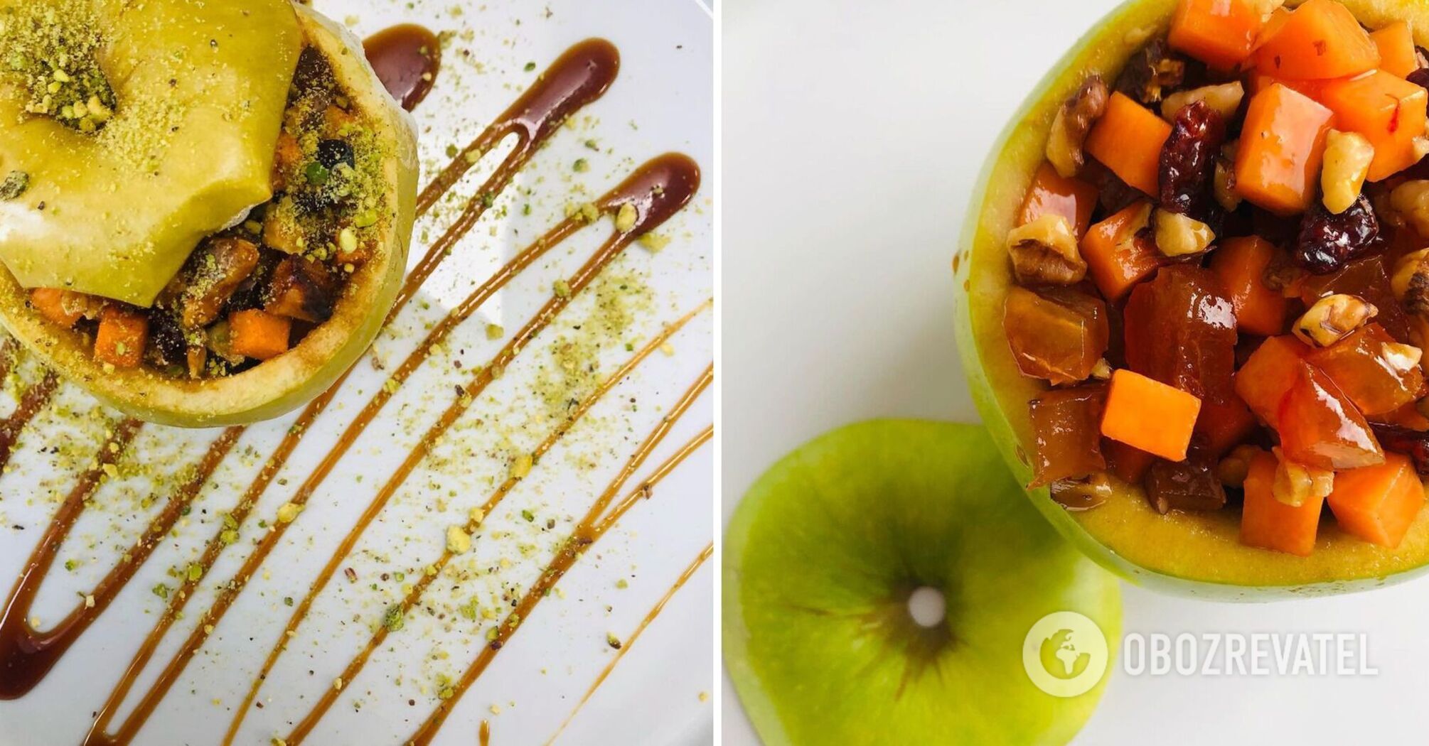 Delicious and healthy pumpkin and apple dessert