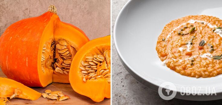 Pumpkin risotto