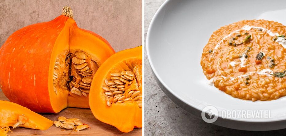 Pumpkin risotto