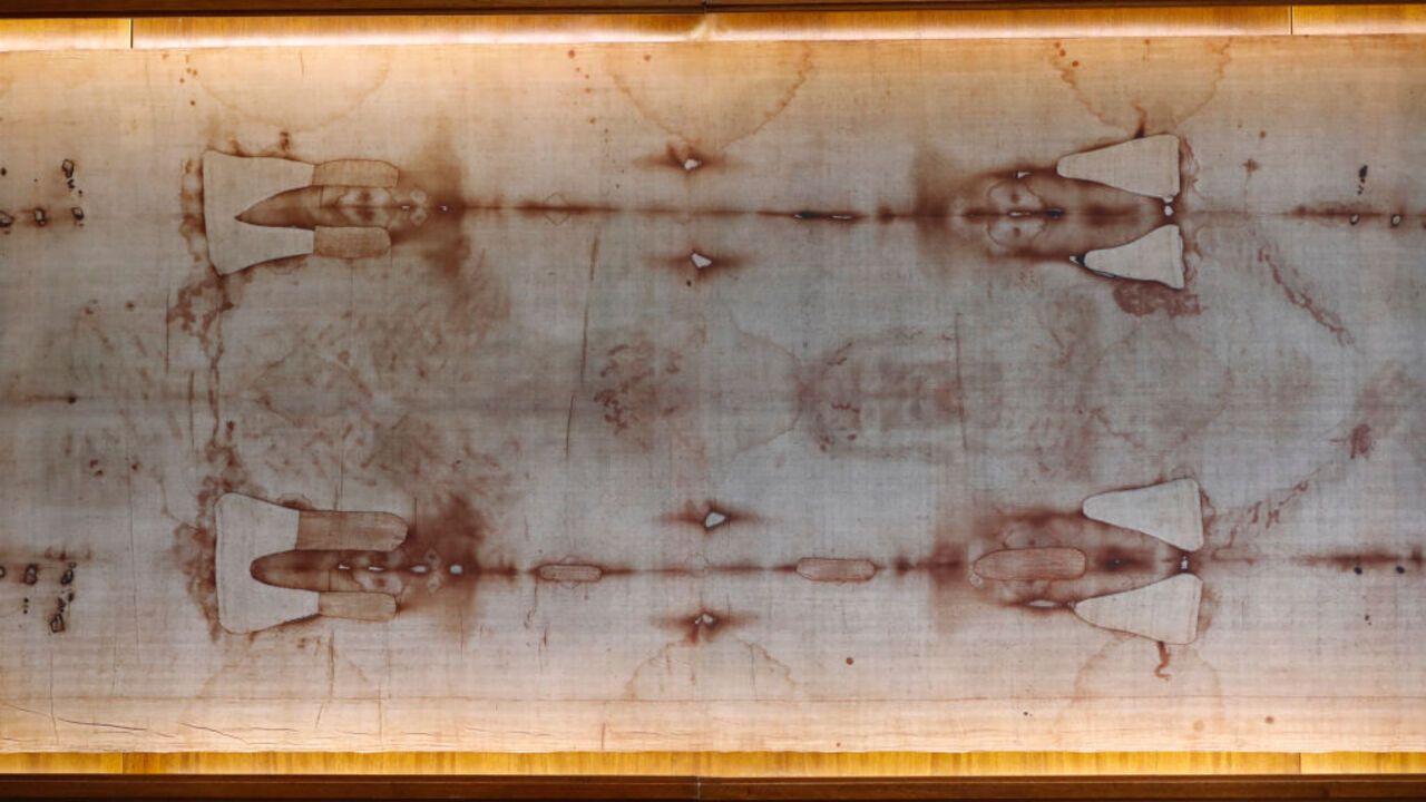 A new blood analysis of the Shroud of Turin confirmed the biblical story of Jesus' crucifixion. Photo
