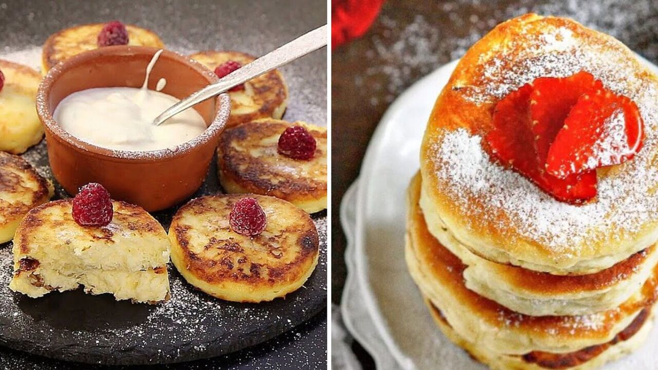 How to cook cottage cheese pancakes in a festive way: in orange syrup with rum