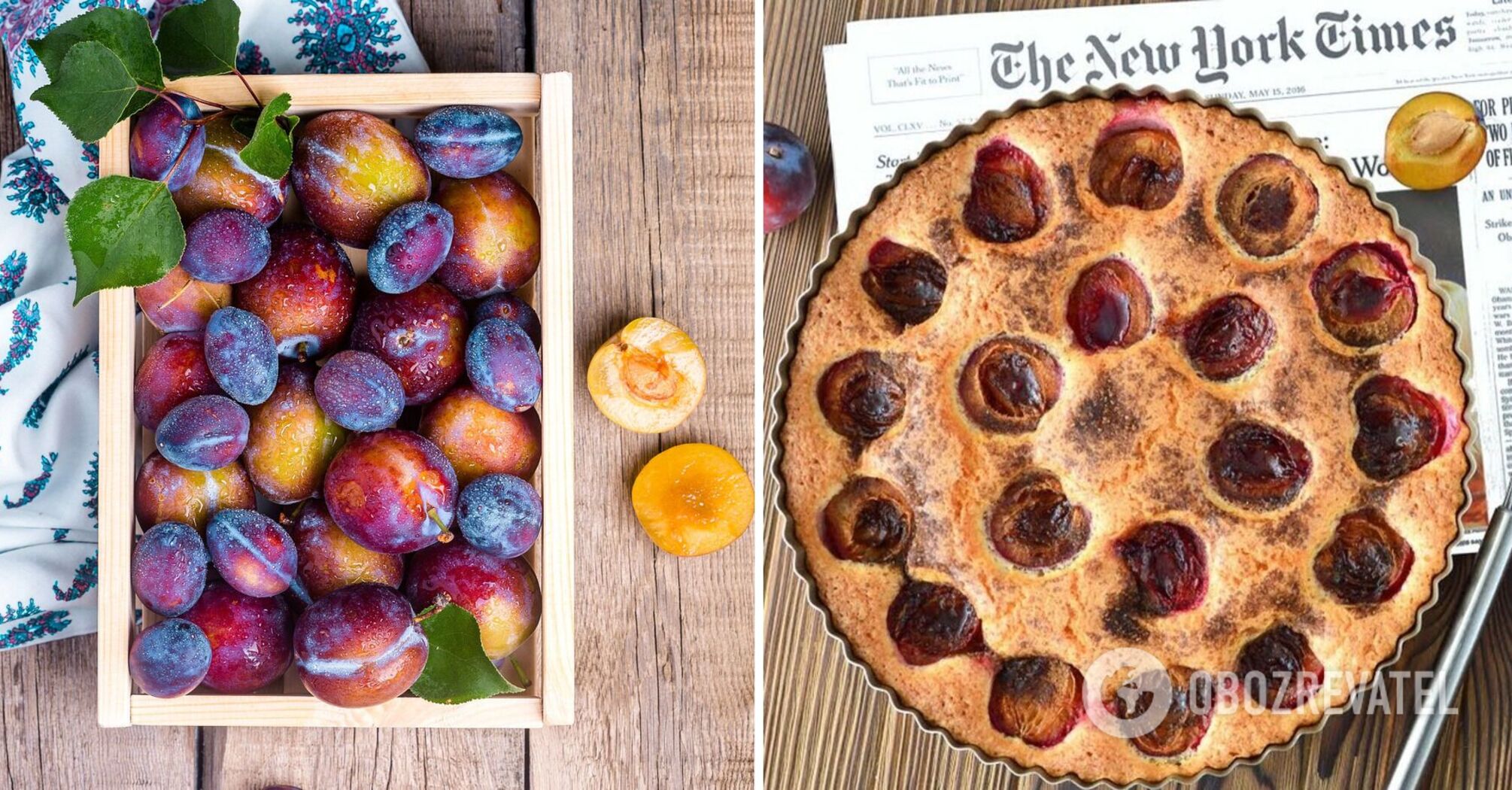 Plum pie from The New York Times