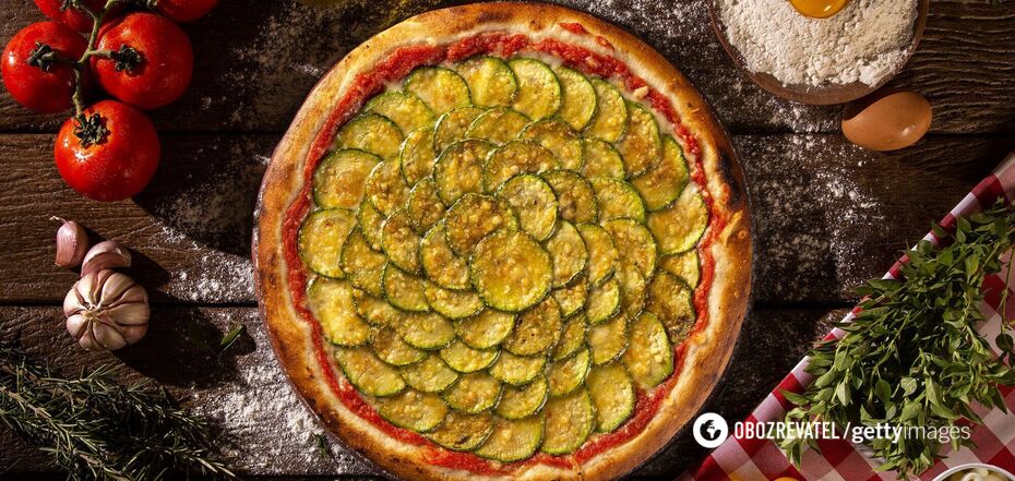 Pizza with vegetables