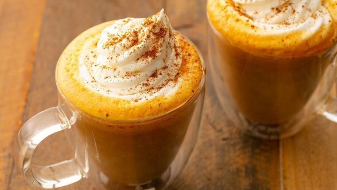 Homemade warming pumpkin latte: you don't even need a coffee machine
