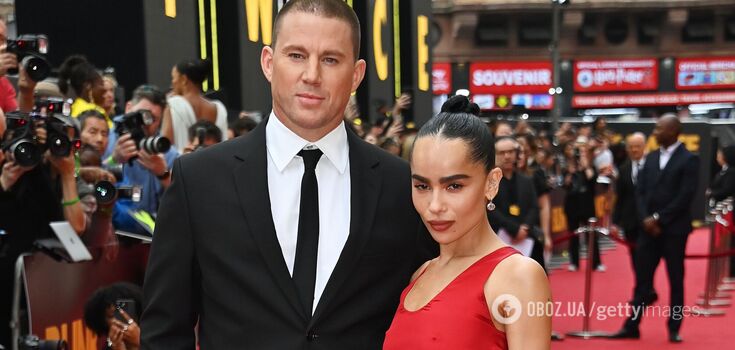 Elegant modesty: Zoe Kravitz and Channing Tatum show off the perfect couple outfit. Photo