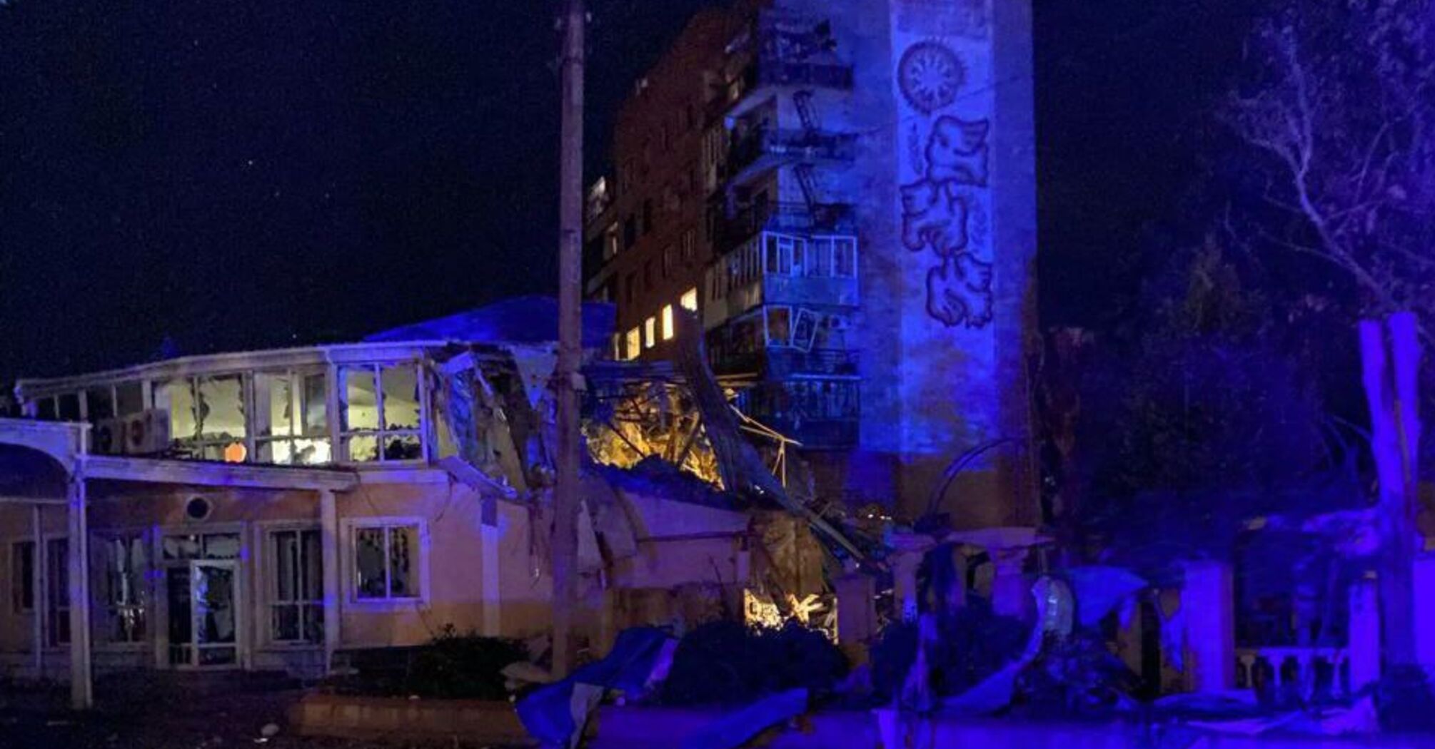 The occupants hit a hotel in Kramatorsk at night: journalists from Ukraine, the United States and Britain were injured. Photo