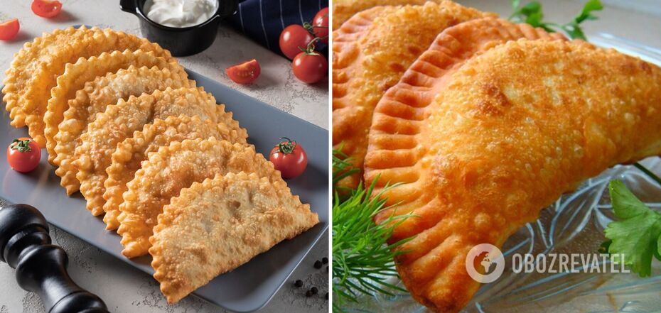 Crispy and juicy pasties