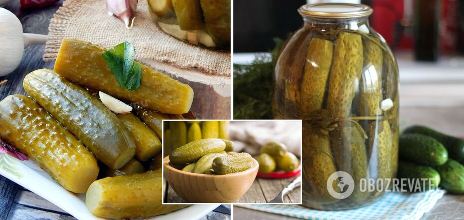Tea or oak and grape leaves will help pickled cucumbers achieve the right acidity