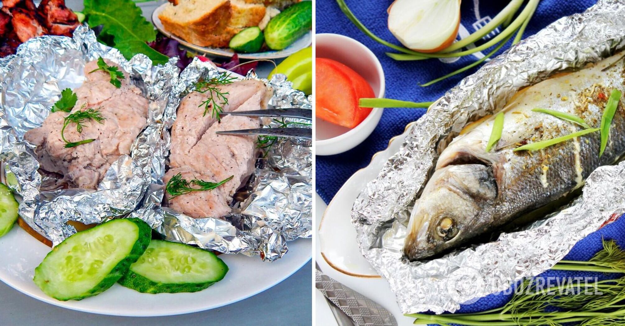 Baking food in foil: the important difference between the matte and glossy sides