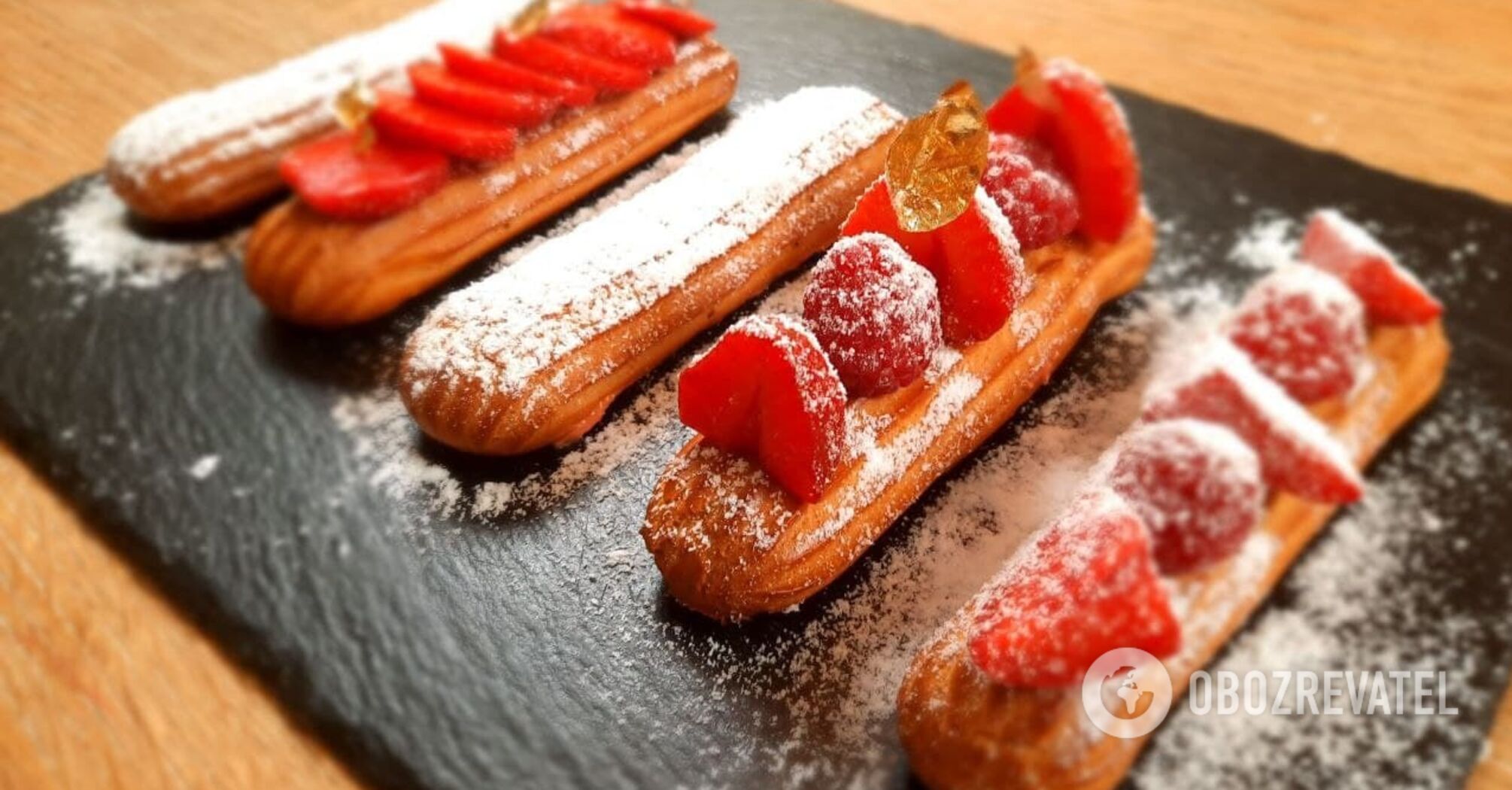 Preparation of eclairs