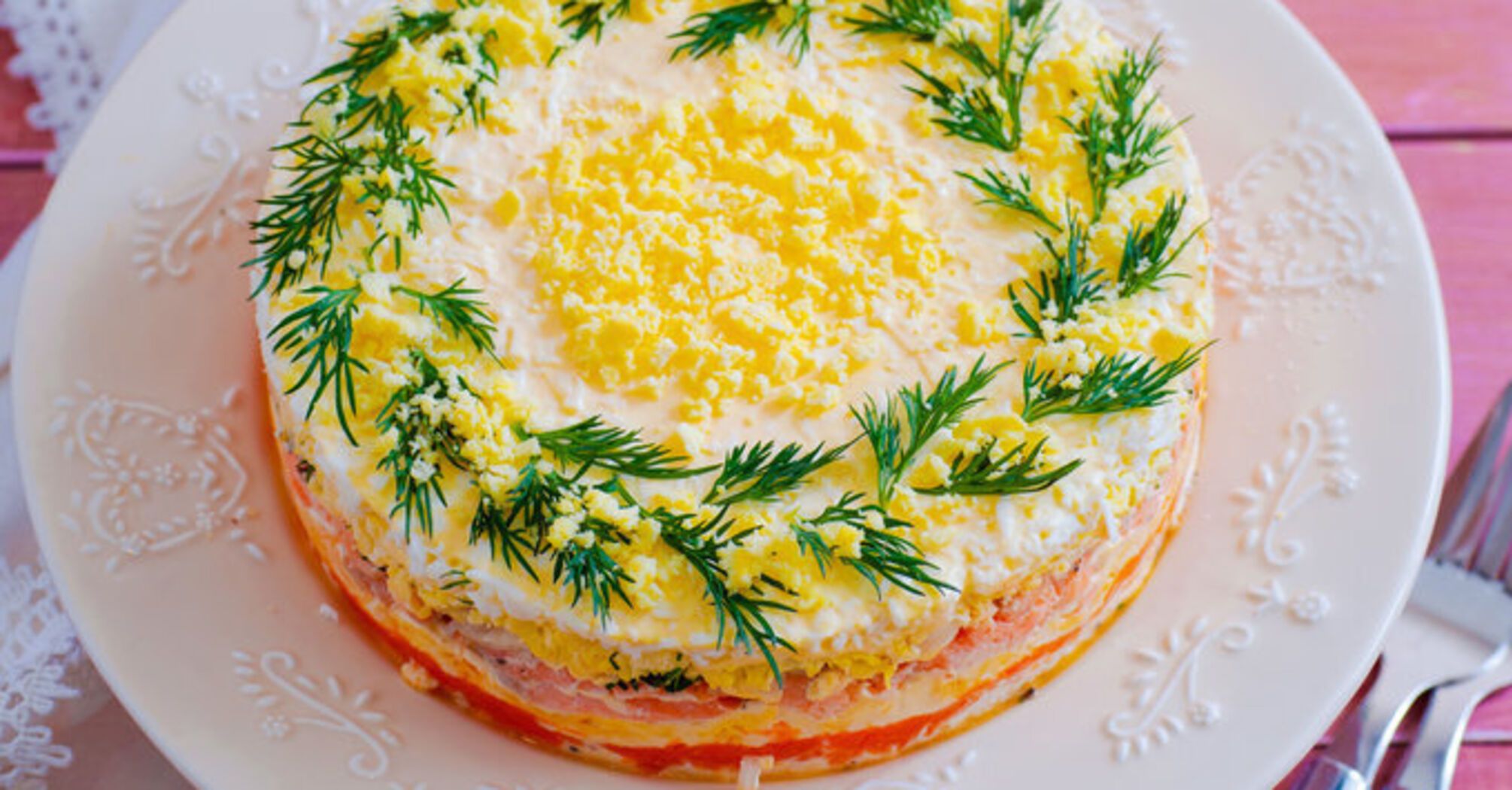 Recipe for Mimosa salad