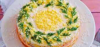 Recipe for Mimosa salad