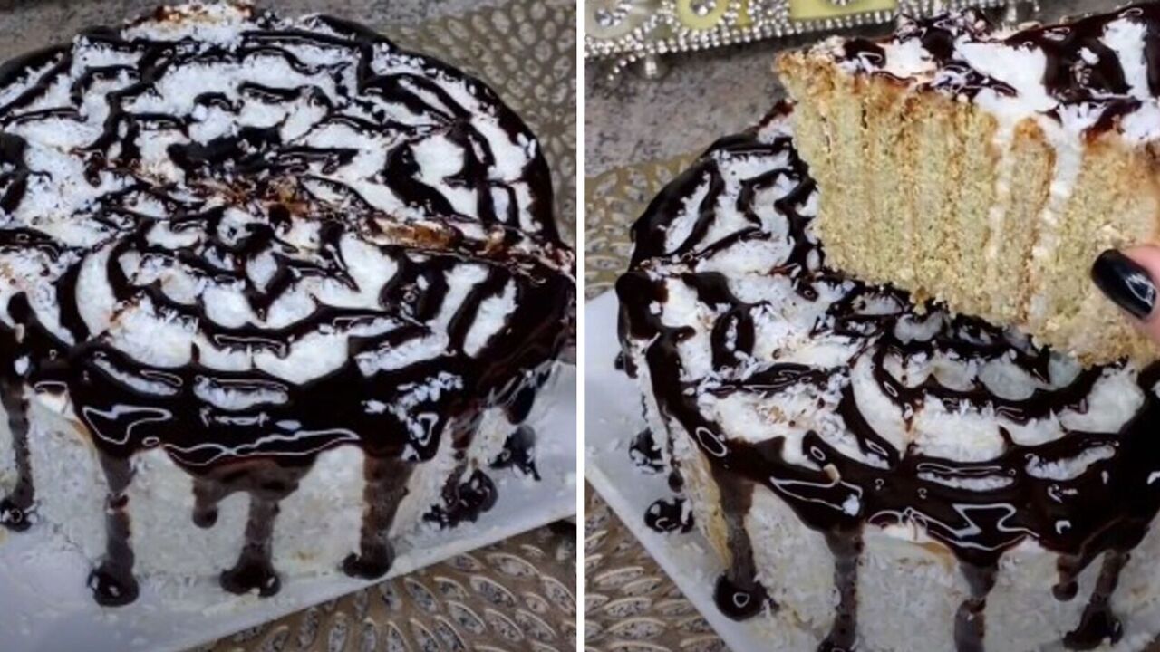 No-bake cake in 15 minutes: an easy recipe from Tik-Tok