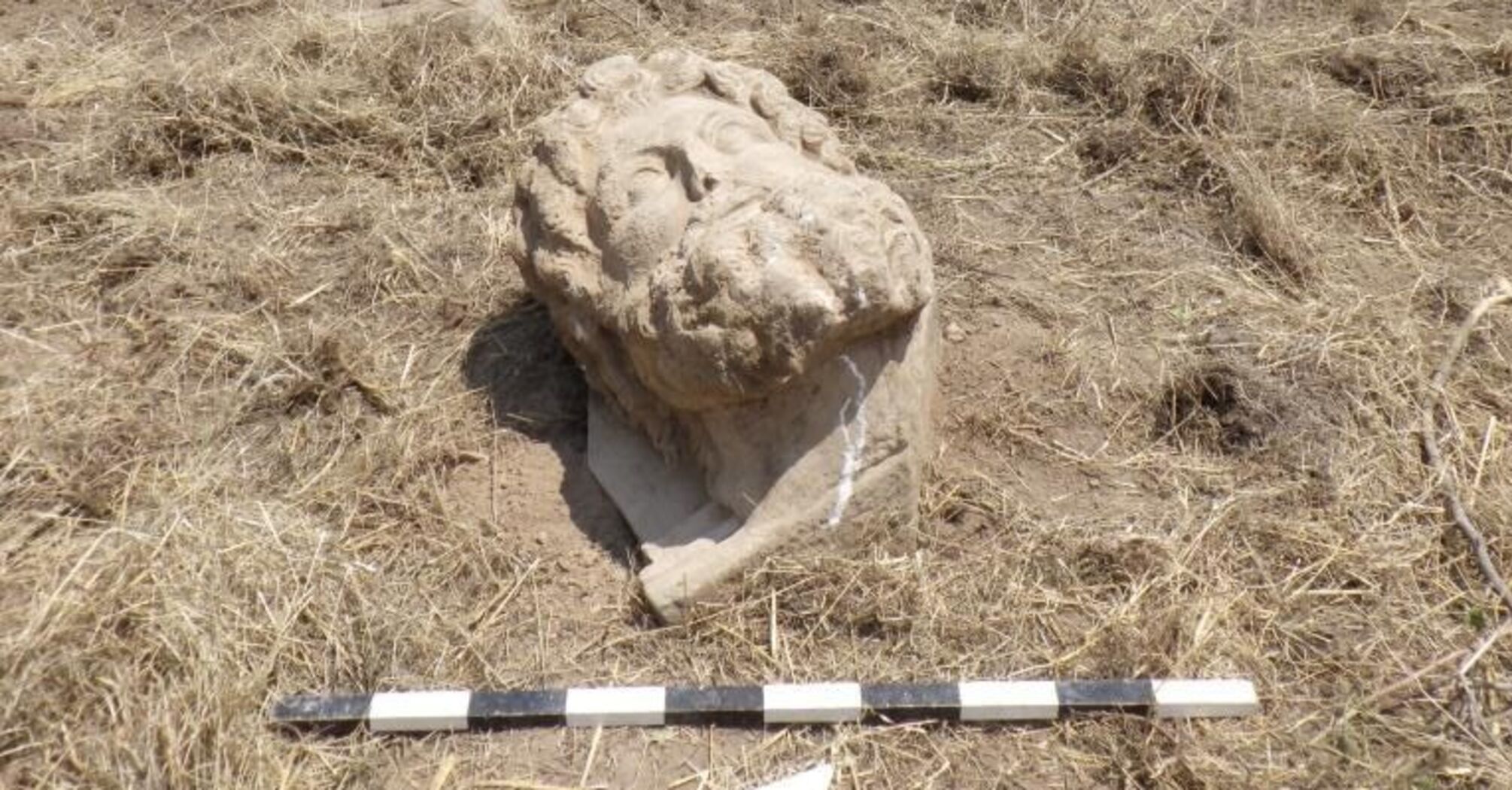 A marble head of Zeus, almost 2000 years old, was found in Turkey. Photo