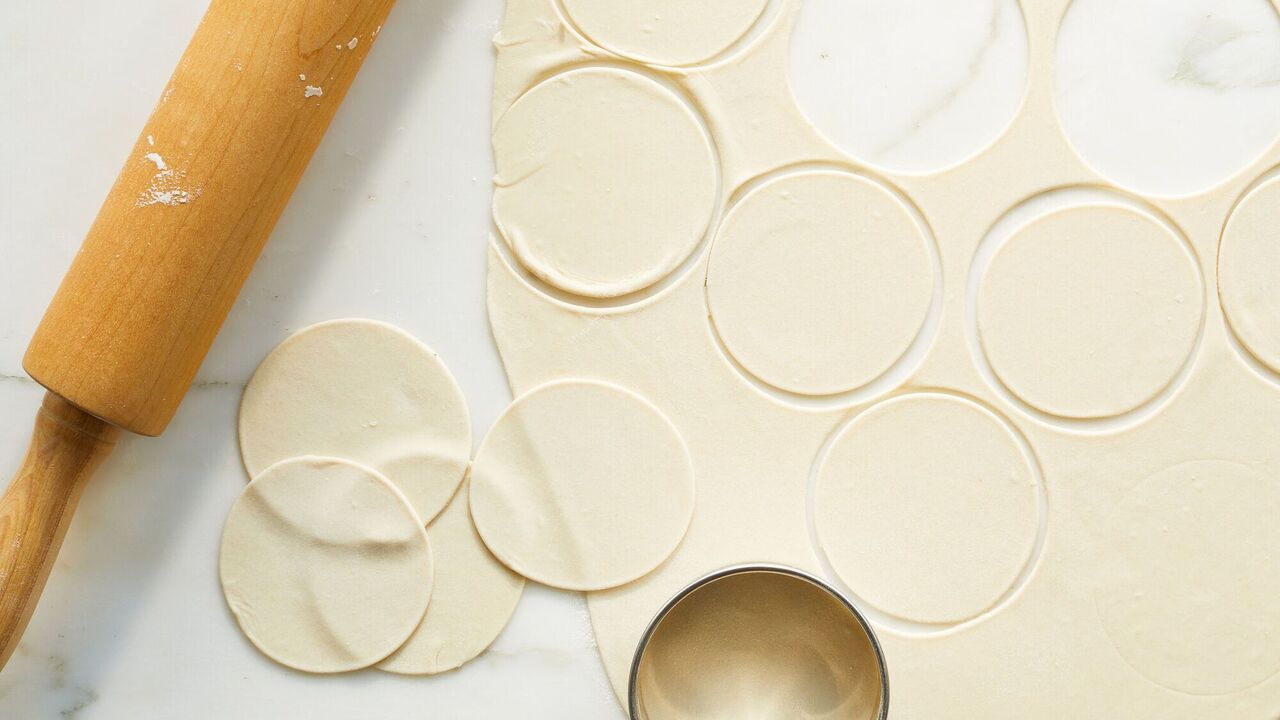 Universal dough for dumplings and chebureks: made without yeast