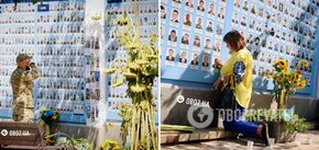 People carry flowers and lamps: the memory of the fallen defenders of Ukraine is honored on Mykhailivska Square in Kyiv. Photos and videos