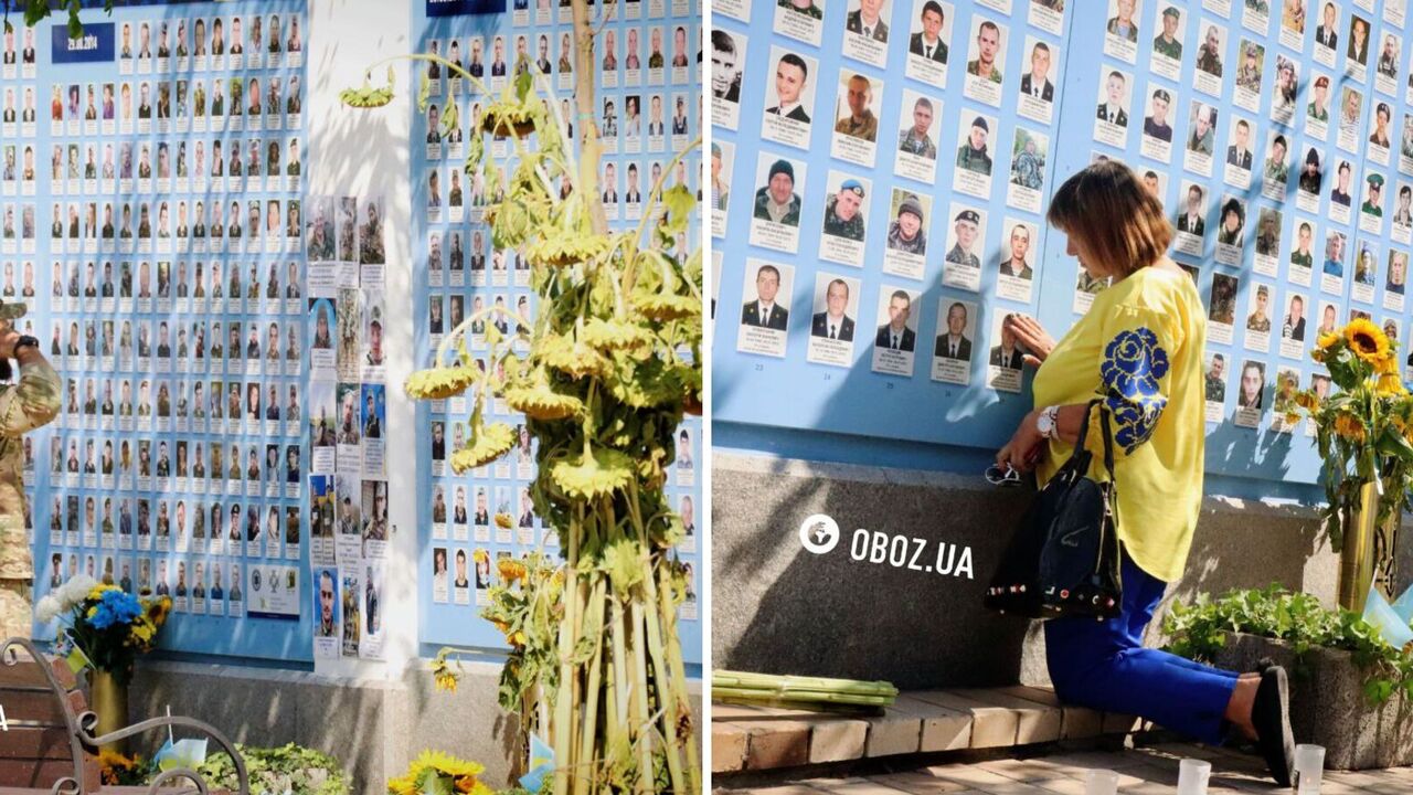 People carry flowers and lamps: the memory of the fallen defenders of Ukraine is honored on Mykhailivska Square in Kyiv. Photos and videos