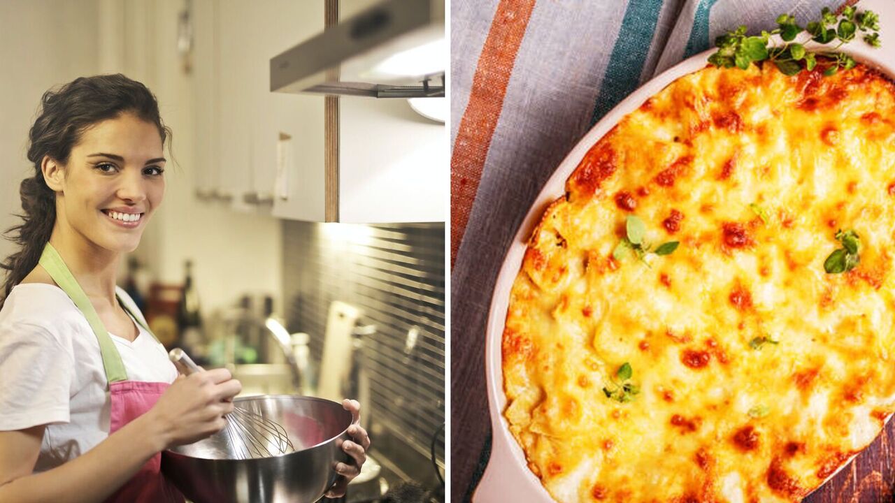 Lazy pasta and sausage casserole that is ready in minutes