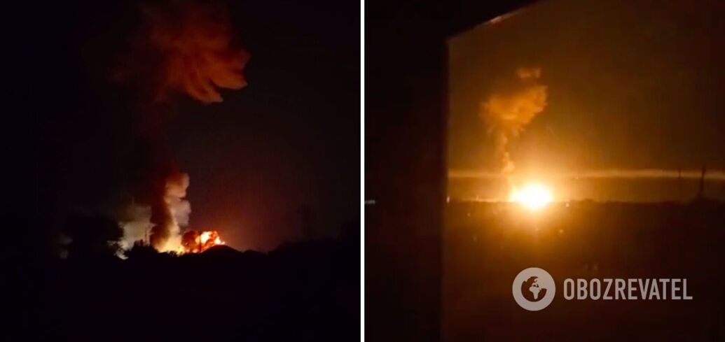 Powerful explosions heard at Russian Morozovsk airfield in Rostov region. Video