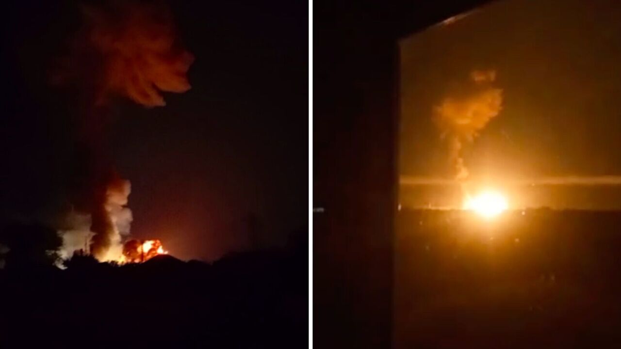 Potężne eksplozje na rosyjskim lotnisku Morozowsk w obwodzie rostowskim. Wideo