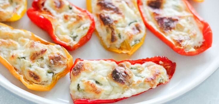 Delicious stuffed peppers with cream cheese: a budget-friendly appetizer in minutes