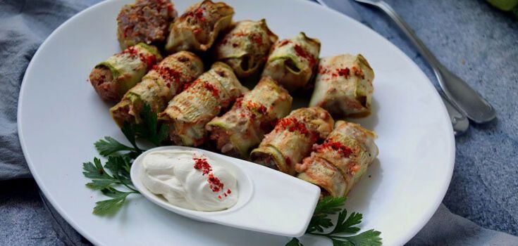 Recipe for zucchini rolls