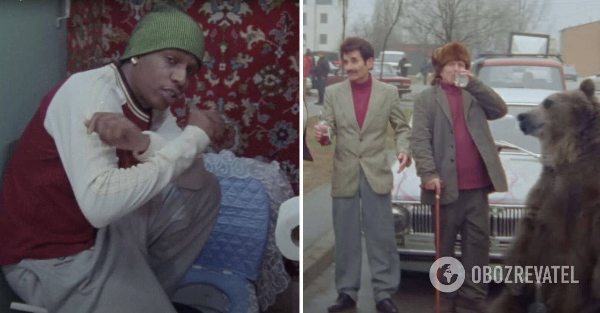 Explosions, bears and "Soviet aesthetic": A$AP Rocky's new clip shot in Kyiv receives backlash