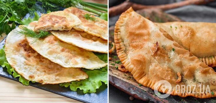 Lean yeast-free chebureks with cabbage: a hearty dish in minutes