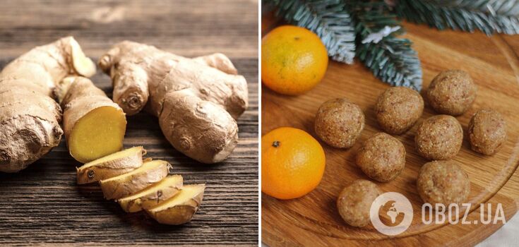 Healthy ginger candies