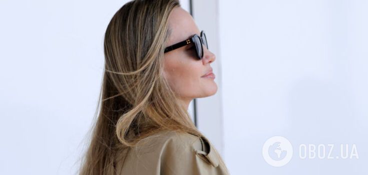 Angelina Jolie shows off the perfect fall outfit in the last days of summer. Photo