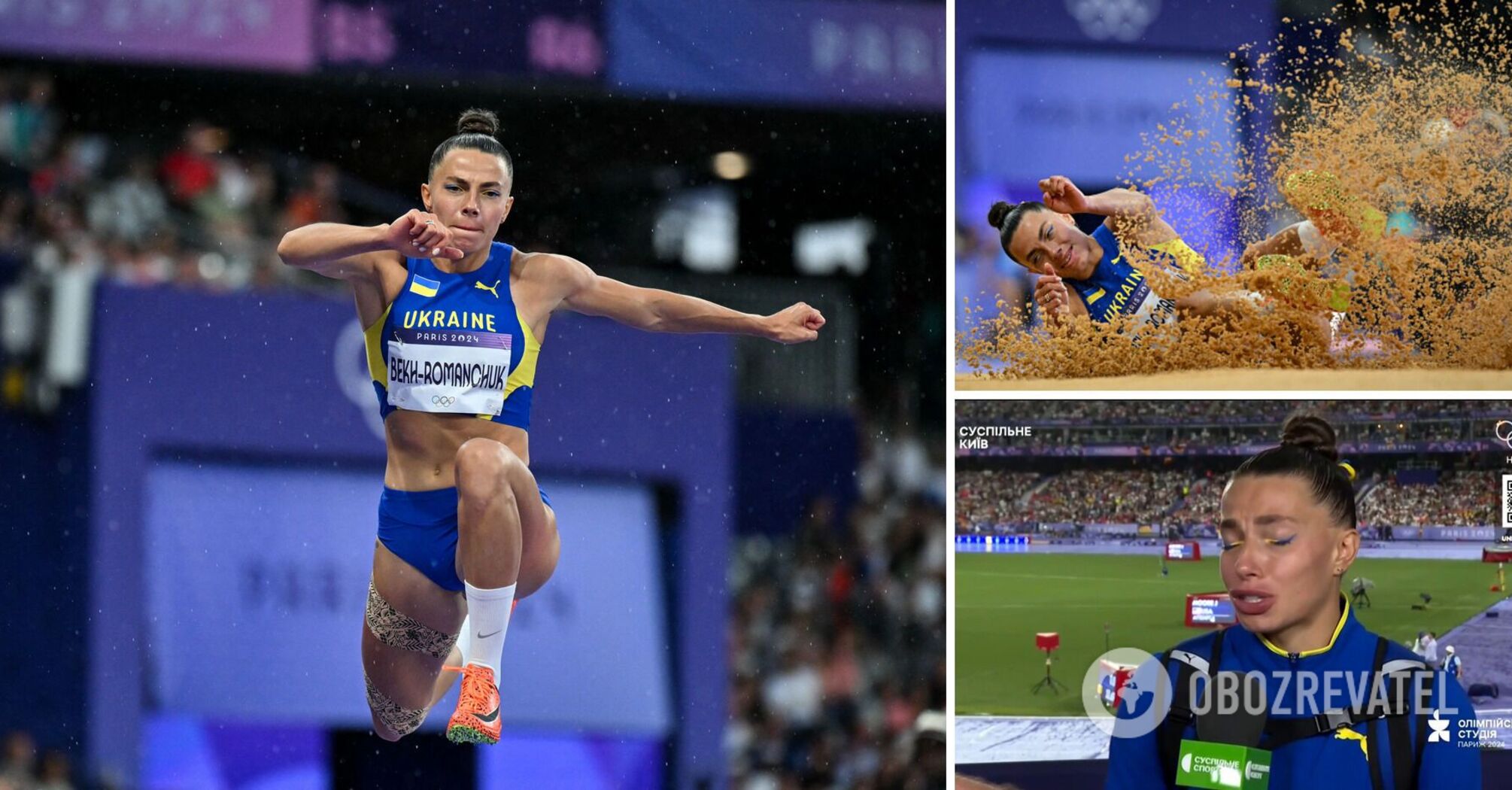 Maryna Bekh-Romanchuk bursts into tears after her performance at 2024 Olympics. Video