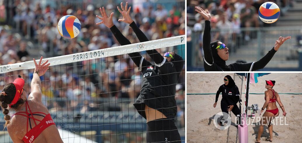 Photo of beach volleyball players from Egypt at the 2024 Olympics collected 49 million views per day