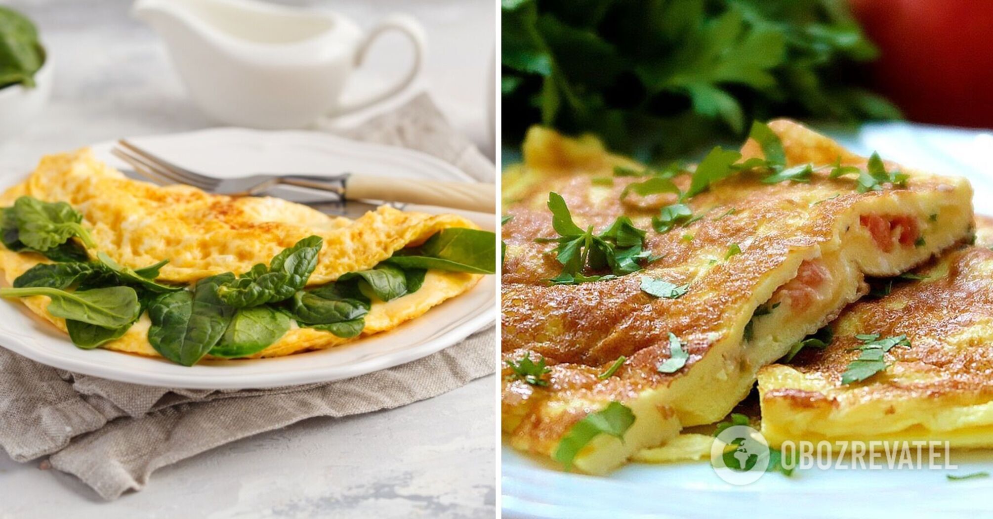 Fluffy omelette with a filling in 5 minutes: simple ideas for a hearty breakfast