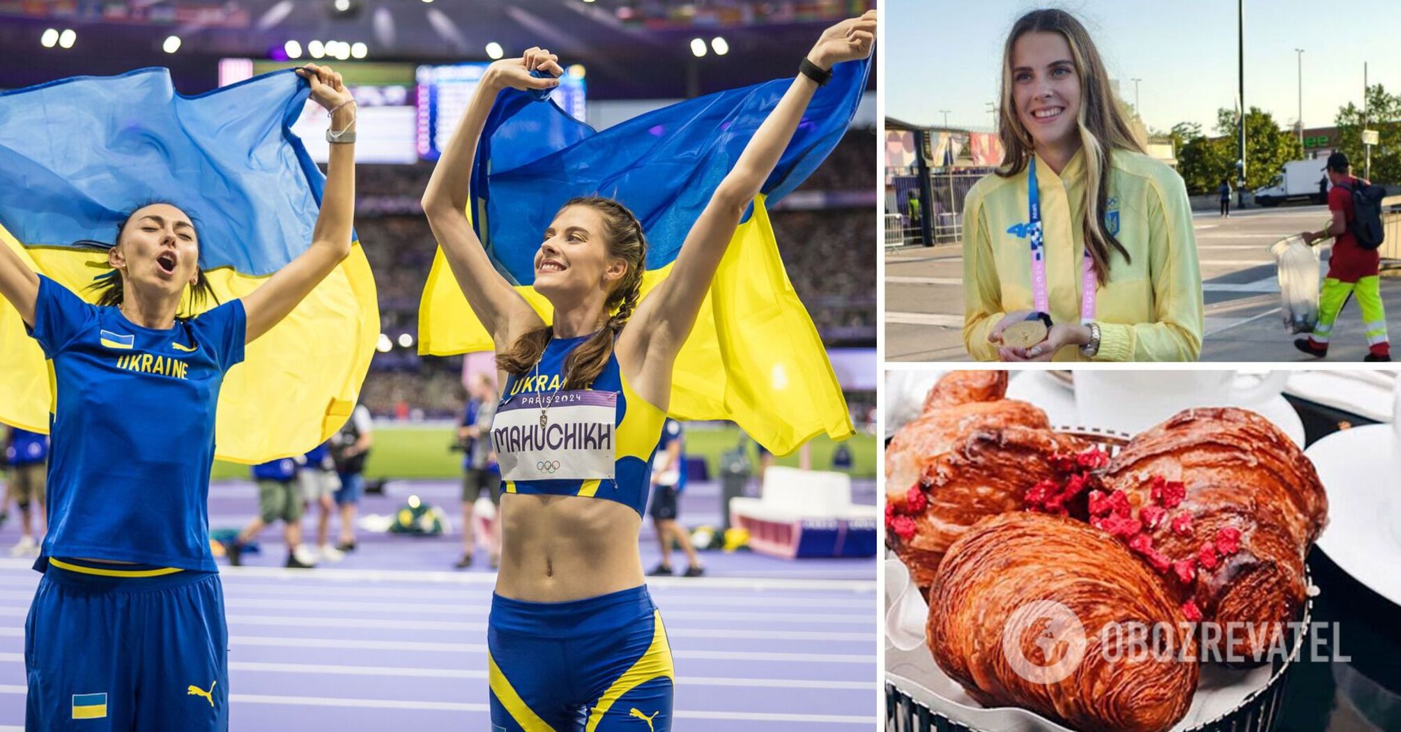 'We heard the explosions': how  Mahuchikh spent two days in Paris talking about Russia's attacks on Ukraine, and we were looking for croissants for her to celebrate the Olympic gold medal