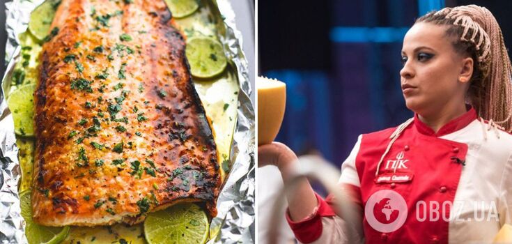 Juicy salmon on a citrus pillow: an exclusive recipe shared by the finalist of "Hell's Kitchen"