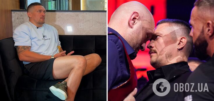 "He will crush me": Usyk reveals what he expects from Fury rematch