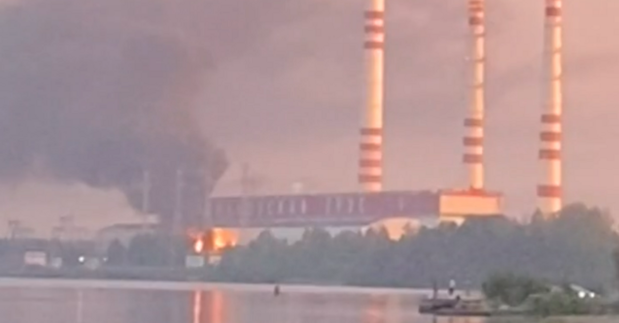 Russia's Kashira and Konakovo power plants catch fire as drones target both stations. Photos and video