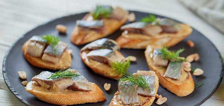 Sandwich with herring