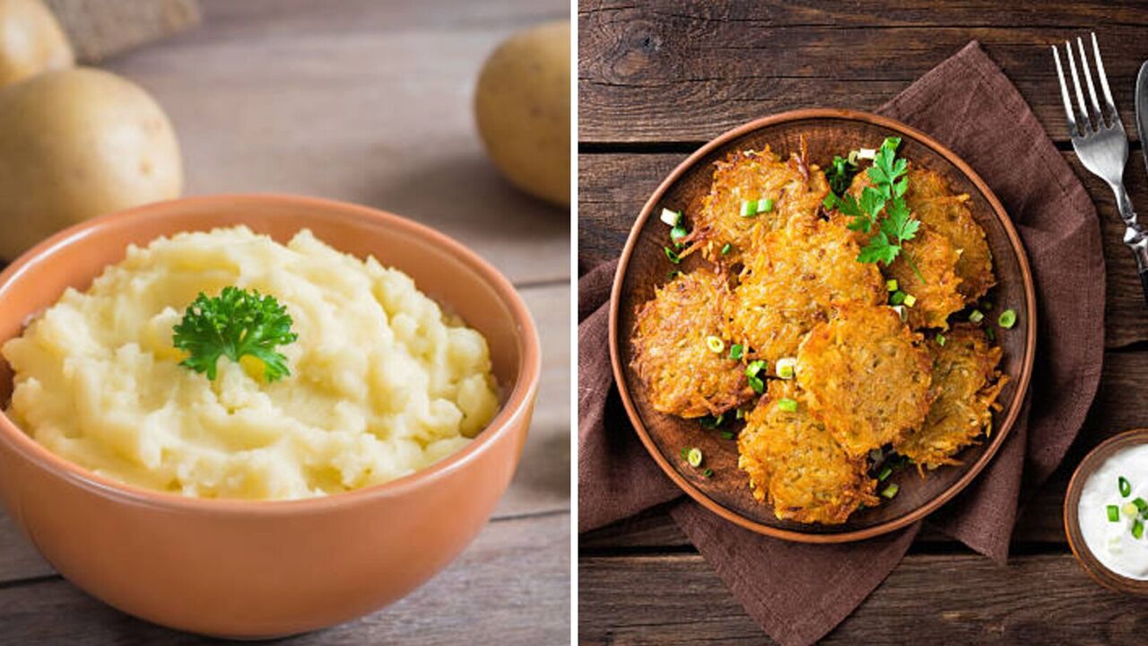 How to make tasty deruny with yesterday's mashed potatoes