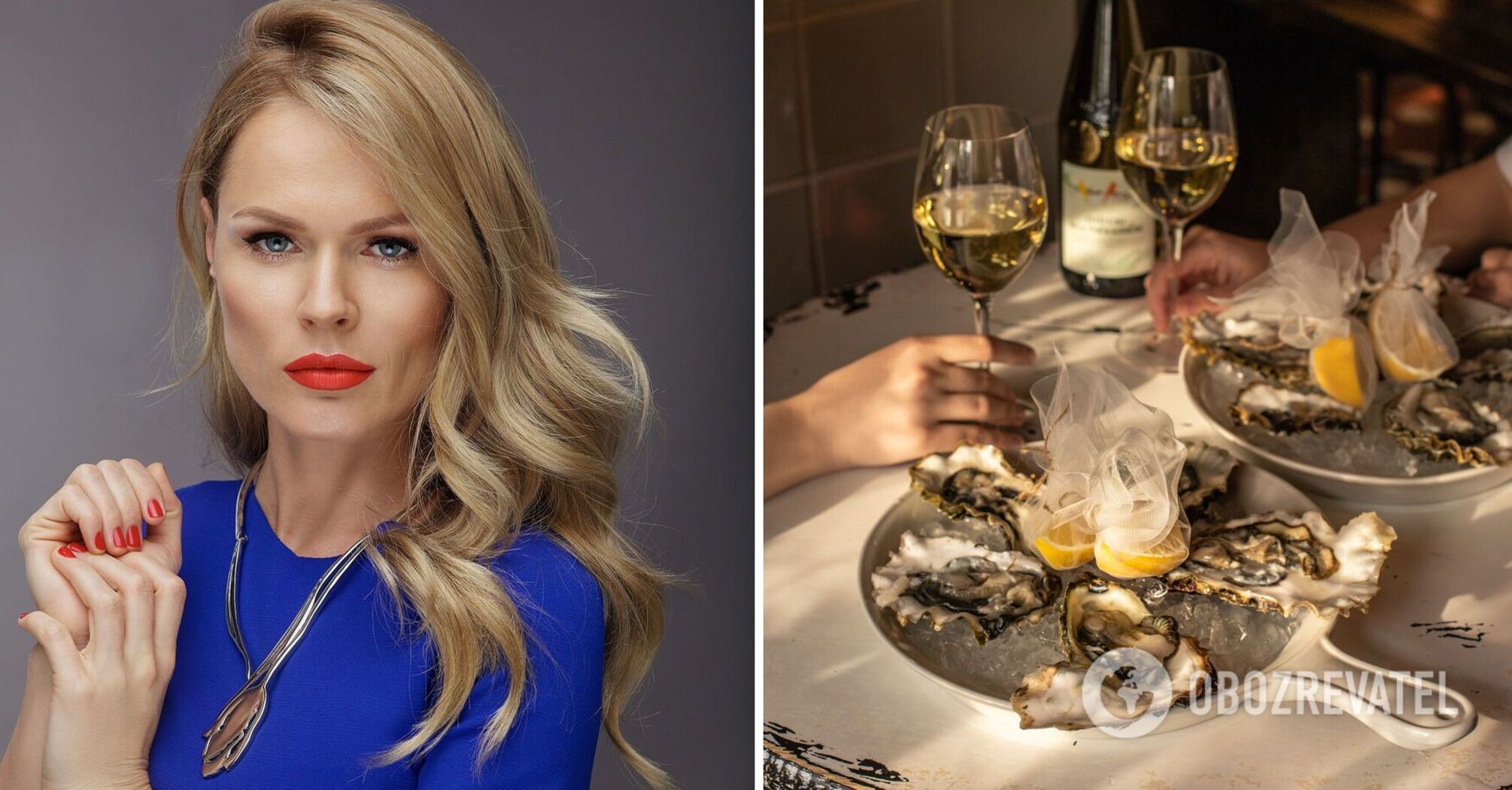 Olha Freimut tells how to eat oysters properly