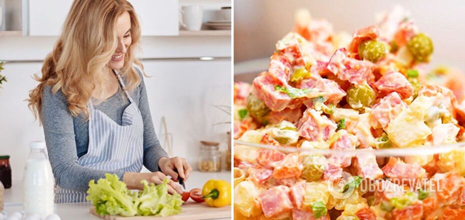 Recipe for Olivier salad