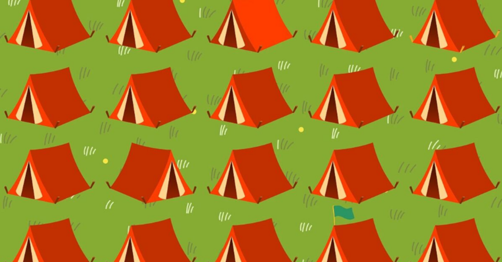 Find all the strange tents: a confusing puzzle game