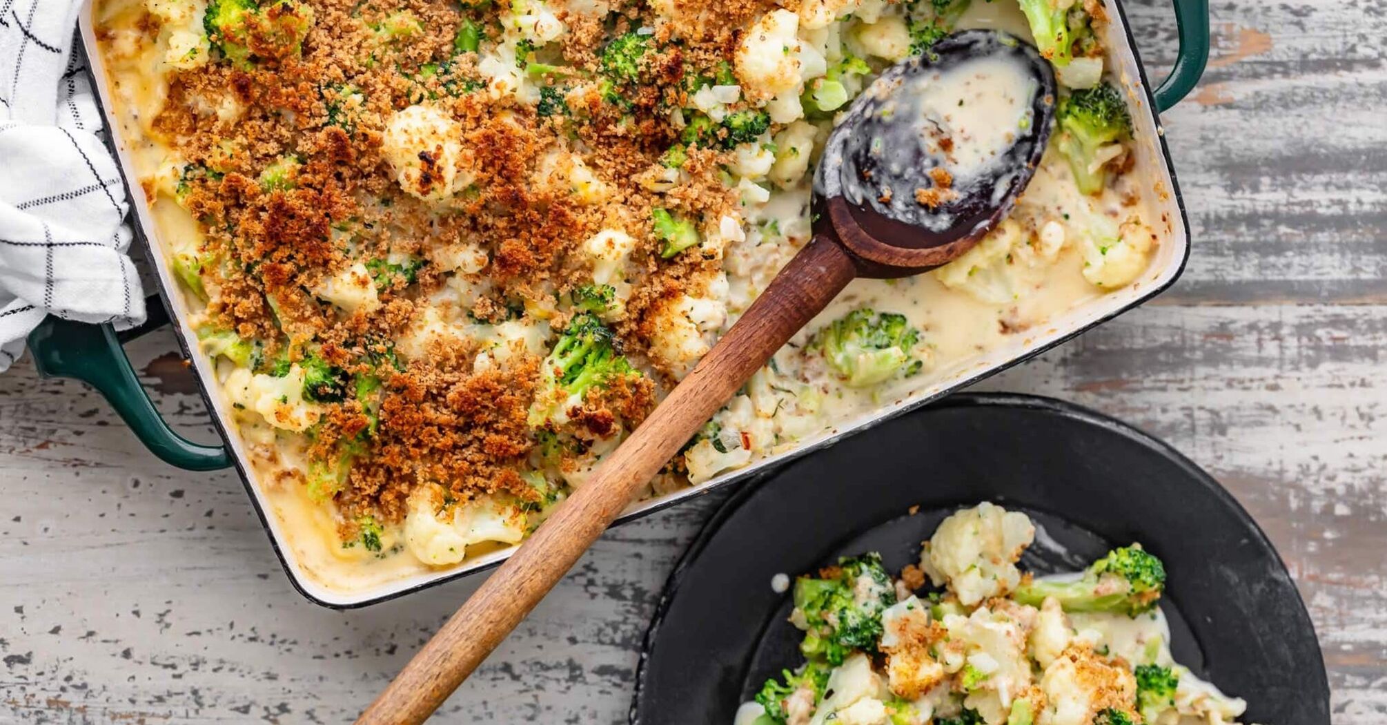 Broccoli and cauliflower casserole