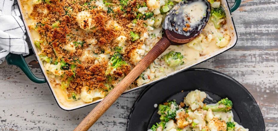 Broccoli and cauliflower casserole