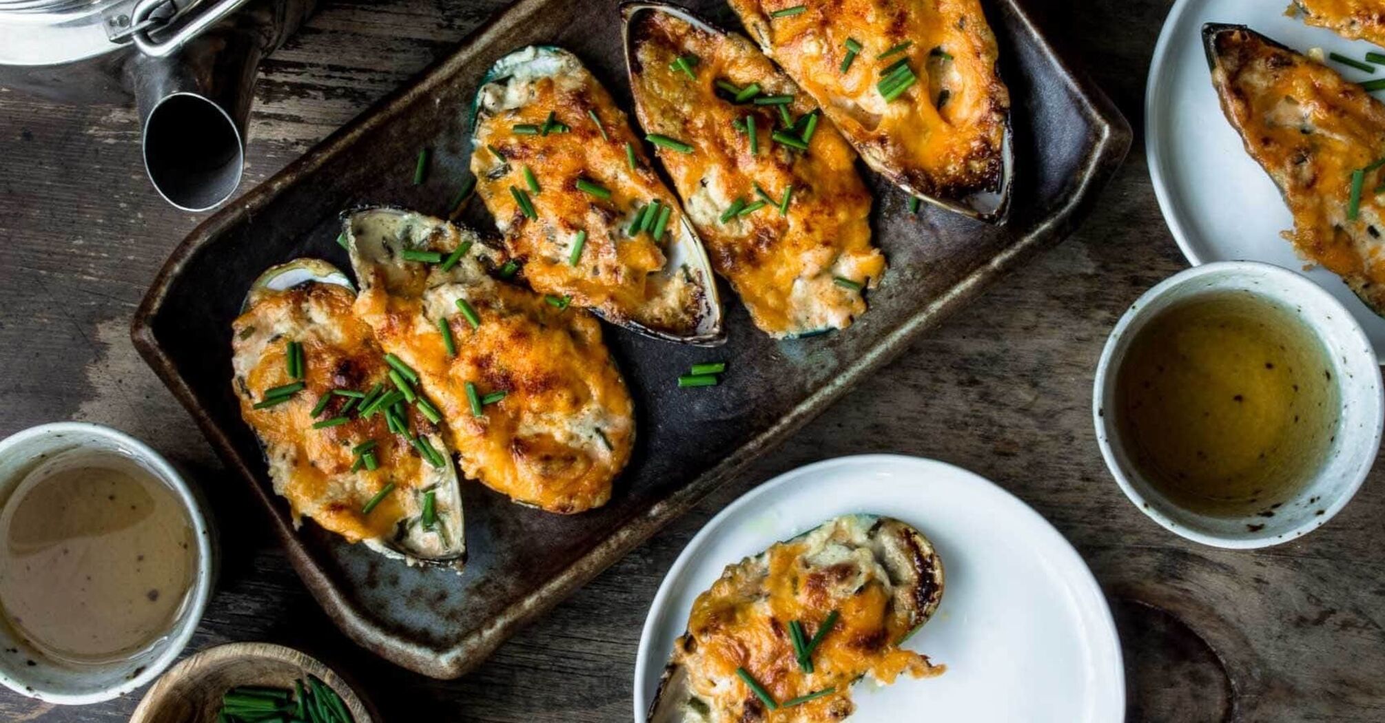 baked mussels