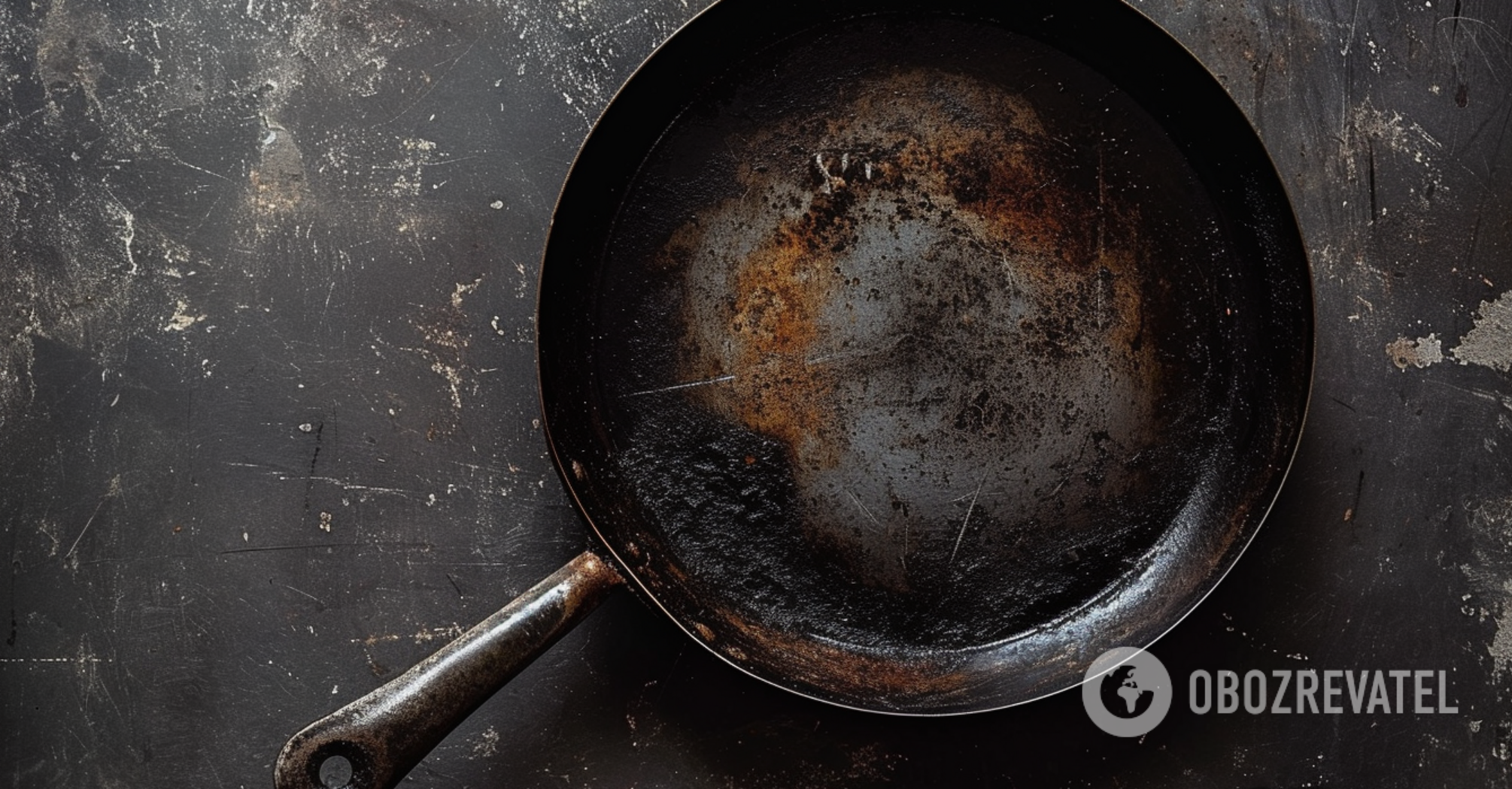 How to clean rust from a cast iron skillet: the "helper" is in almost every kitchen