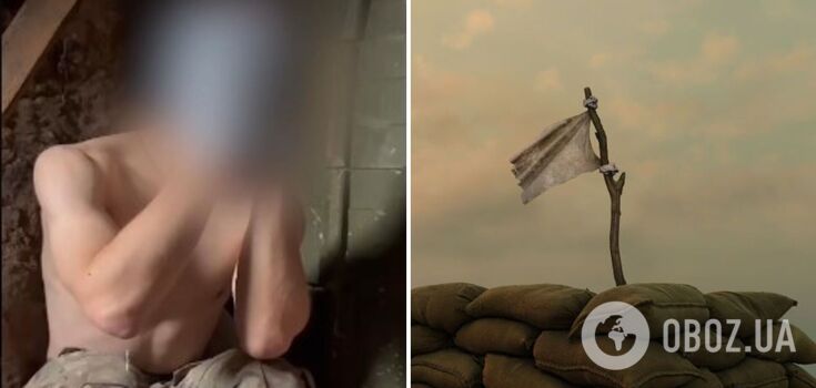 "This is not our war": two occupiers with a white flag surrendered to Ukrainian border guards. Video
