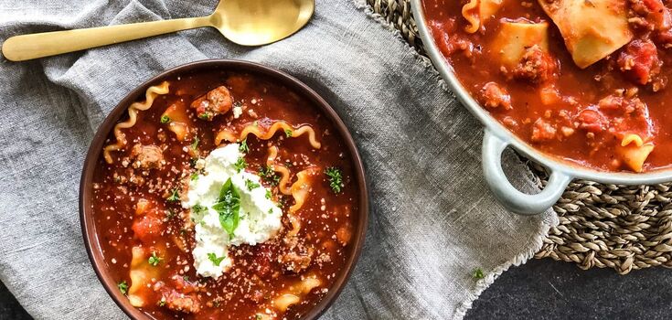 Lasagna soup: a simple recipe for a hearty dish