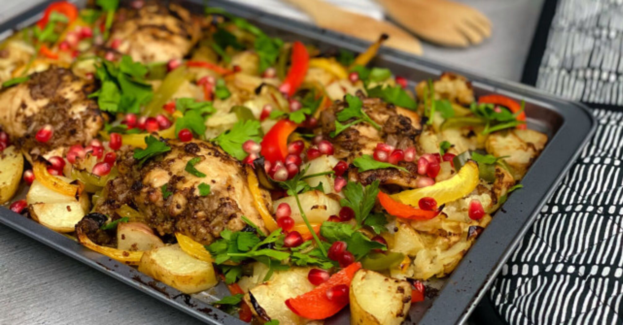 Vegetable casserole with chicken